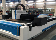 Cortador do laser do CNC da fibra do aço suave, máquina de corte do laser da fibra 1000W de 1500 x de 3000mm