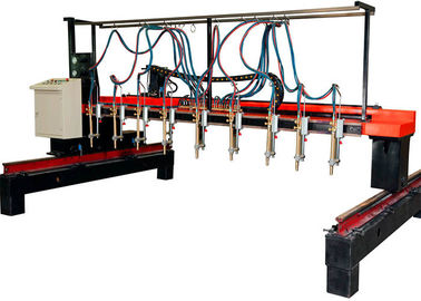 máquina de corte do gás da tira 4000X12000, linha de soldadura do feixe dos motores de etapa 9+1 H