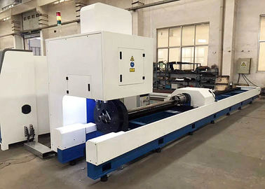 máquina de corte da tubulação do CNC do tubo 1000W com refrigerar de água do poder do laser da fibra de Raycus IPG