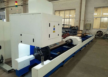 Poder do laser da fibra de Raycus IPG da máquina de corte da tubulação de aço do CNC 500W refrigerar de água