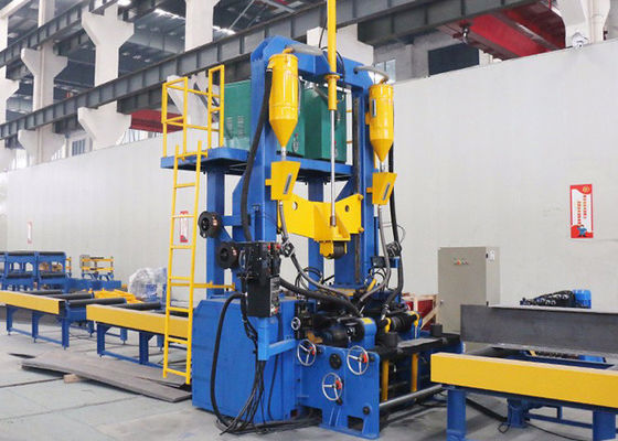 Linha de soldadura personalizada ZHJ0815 soldadura de aço do feixe de H do conjunto que endireita a máquina