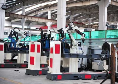 Máquina de soldadura automatizada peças do carro, dispositivos bondes robóticos da soldadura da tela da cor do toque do diodo emissor de luz