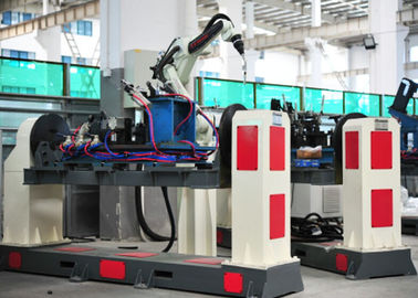 Máquina de soldadura automatizada peças do carro, dispositivos bondes robóticos da soldadura da tela da cor do toque do diodo emissor de luz