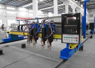 Tipo automático máquina do pórtico de corte do plasma do CNC com as multi tochas de corte da chama