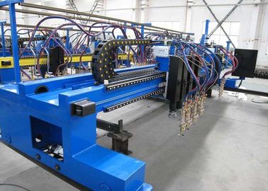Tipo automático máquina do pórtico de corte do plasma do CNC com as multi tochas de corte da chama