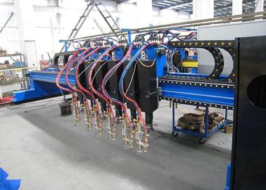 Tipo automático máquina do pórtico de corte do plasma do CNC com as multi tochas de corte da chama