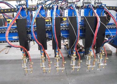 Tipo automático máquina do pórtico de corte do plasma do CNC com as multi tochas de corte da chama