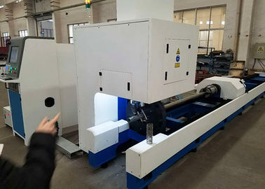 Máquina de corte personalizada do tubo do metal da cor, cortador de tubulação do CNC do tubo de 1000W 500W