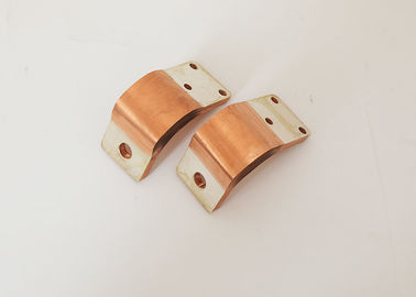 Do conector de cobre liso do cabo flexível da trança atual alta da ligação de terra chapeamento desencapado ou estanhado