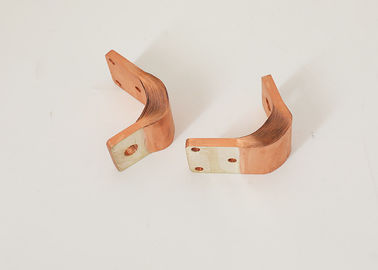 Do conector de cobre liso do cabo flexível da trança atual alta da ligação de terra chapeamento desencapado ou estanhado