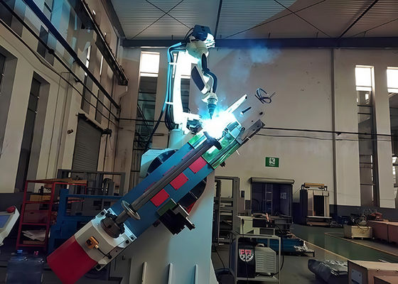 sistemas robóticos da soldadura do gás 300A misturado para o diâmetro de fio do eixo 0.8-1.4mm da etapa de escada rolante