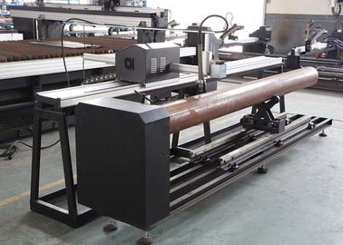 Máquina de corte de cruzamento da tubulação da chama do plasma do CNC de 3 linhas centrais com programa técnico da parte alta