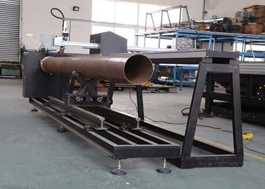 Máquina de corte de cruzamento da tubulação da chama do plasma do CNC de 3 linhas centrais com programa técnico da parte alta