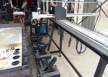 Máquina de corte de cruzamento da tubulação da chama do plasma do CNC de 3 linhas centrais com programa técnico da parte alta