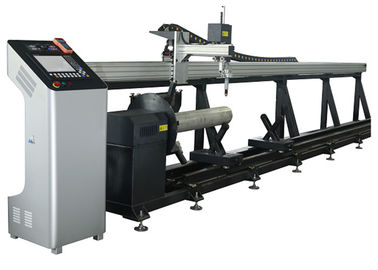 Máquina de corte suave da tubulação de aço do plasma do CNC da linha central do mestre 2 do tubo com motor de Panasonic